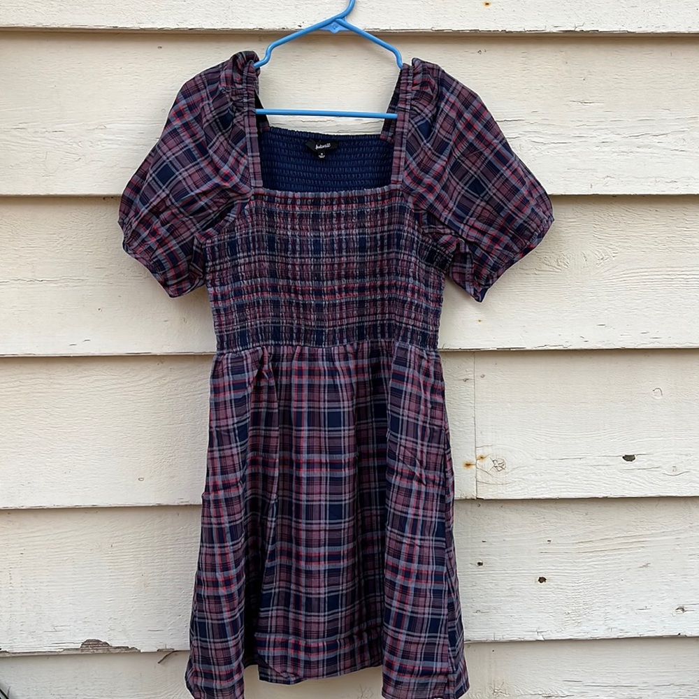 Plaid Madewell dress
